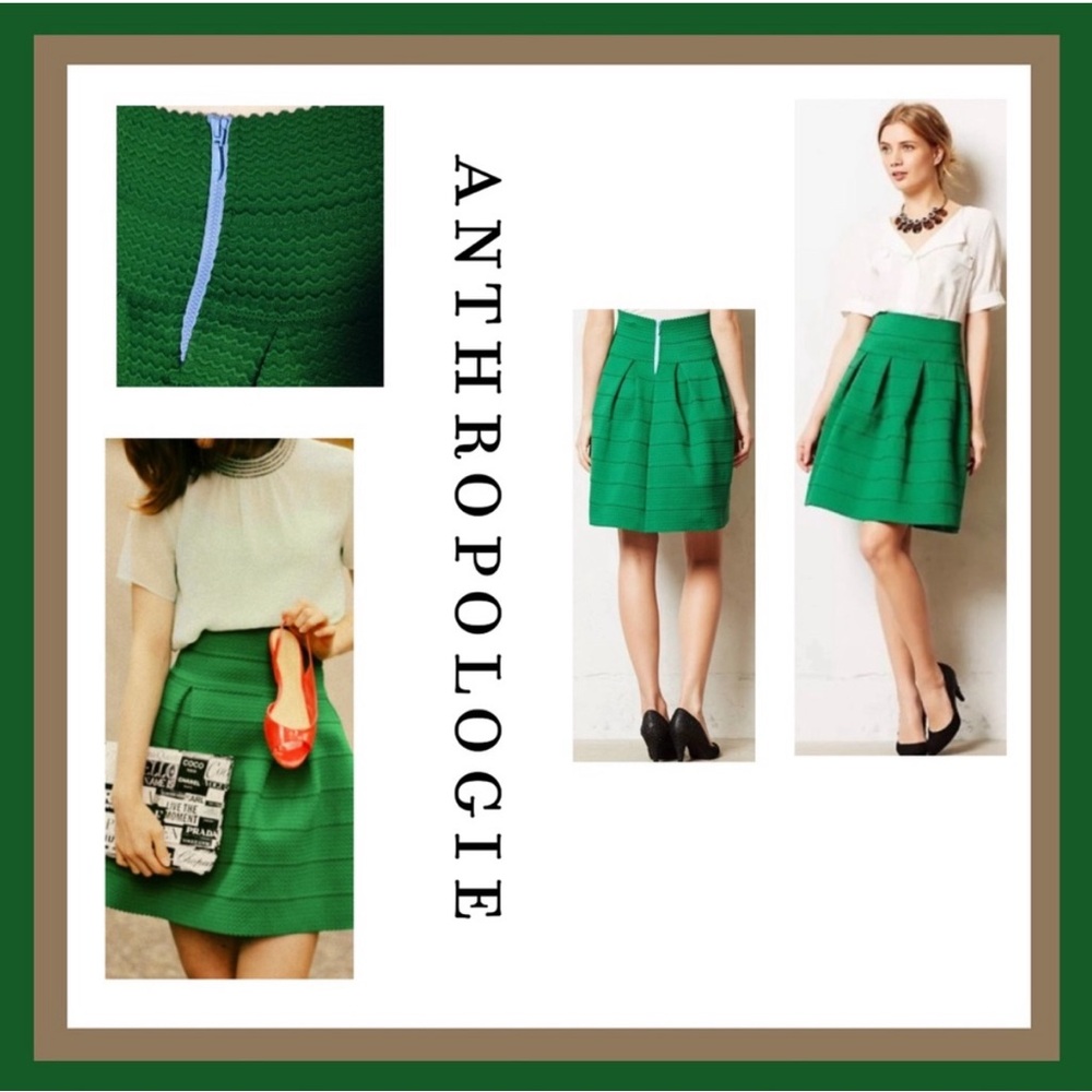 Anthropologie girls from Savy green skirt